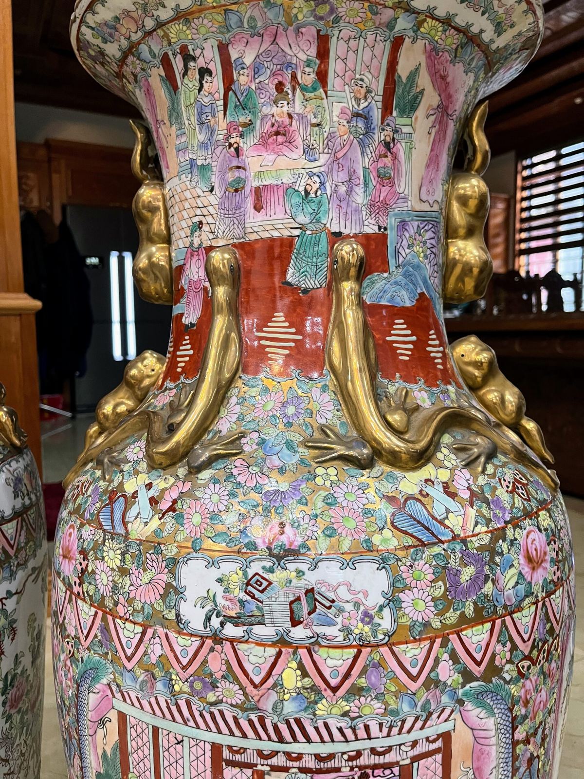 Cặp bình Trung Trung Quốc, cao 93cm – ảnh 5