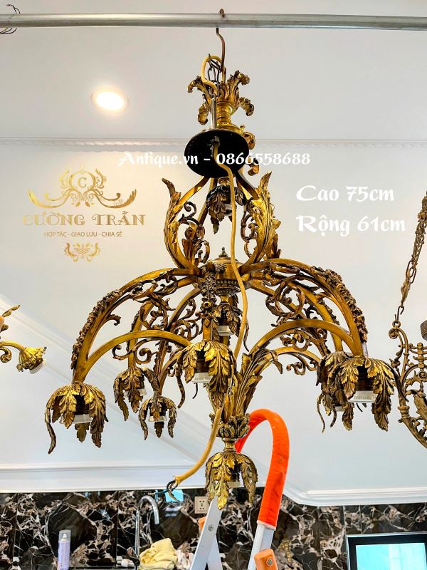 Đèn chùm hoa Pháp, dài 74cm – ảnh 1