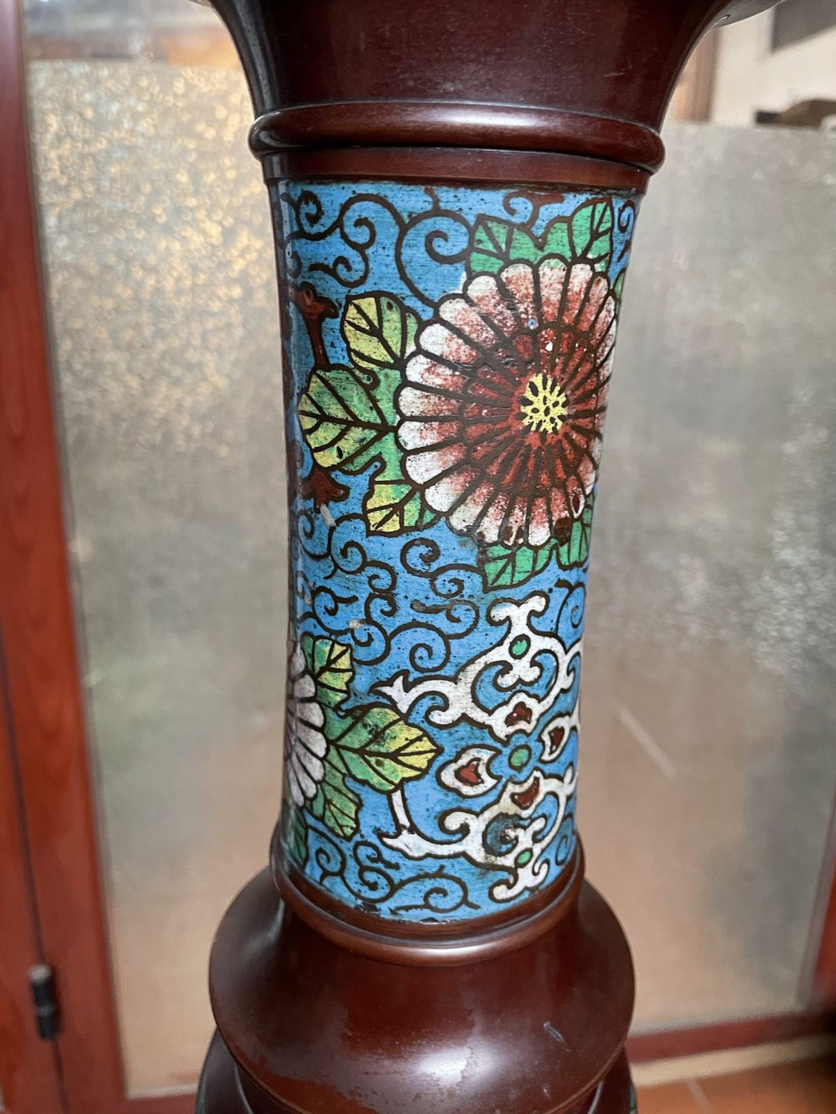 Đèn dầu cây pháp lam – ảnh 3