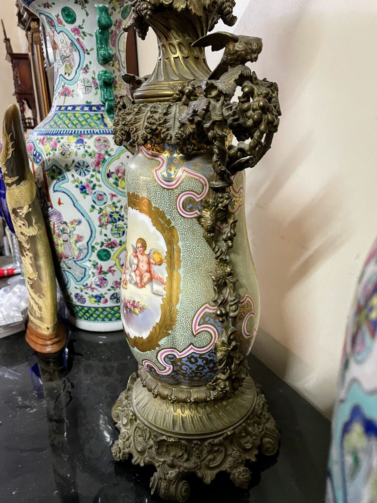Đèn dầu Pháp, cao 88cm – ảnh 8