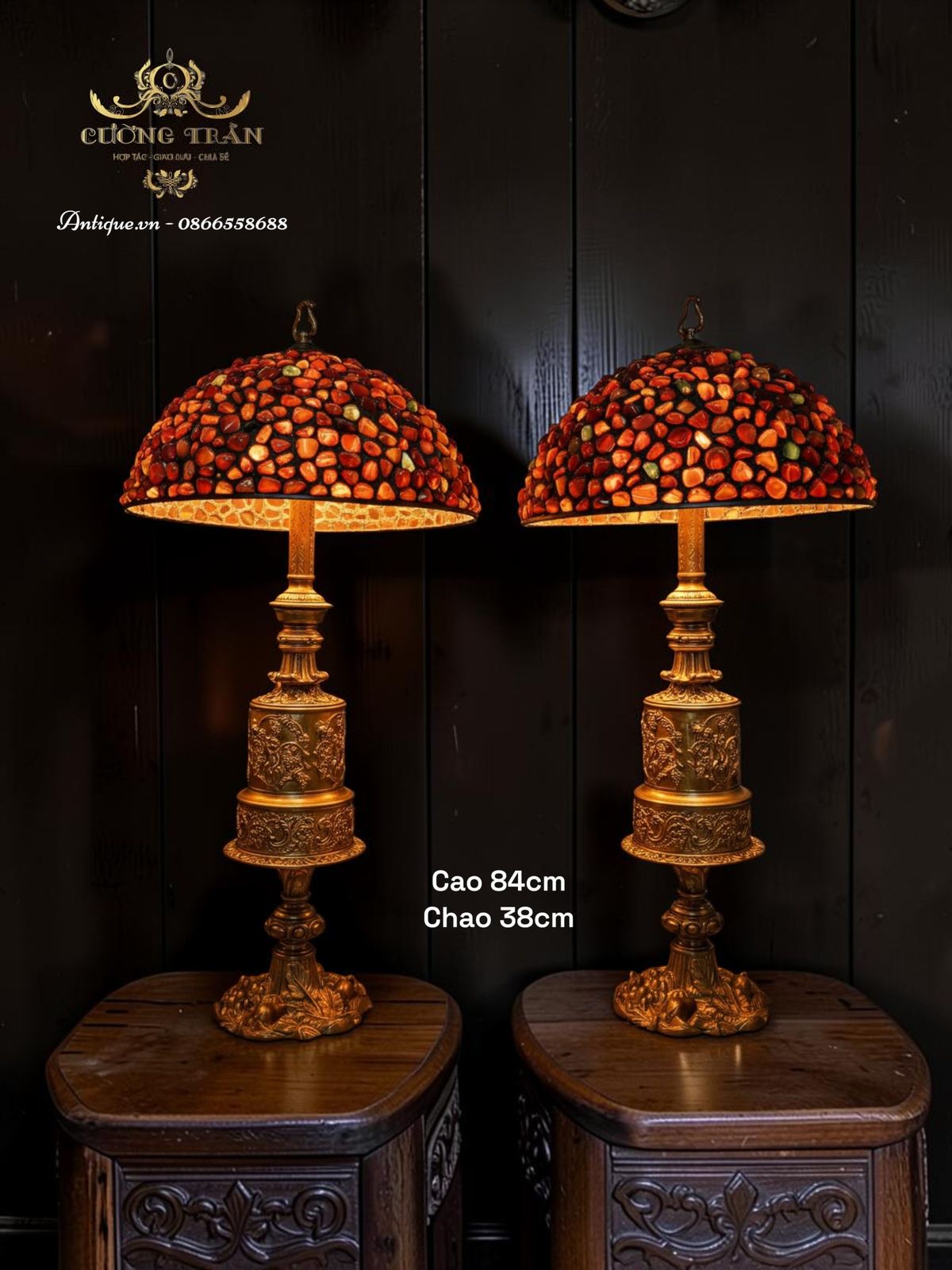 Đèn tiffani, cao 84cm – ảnh 2