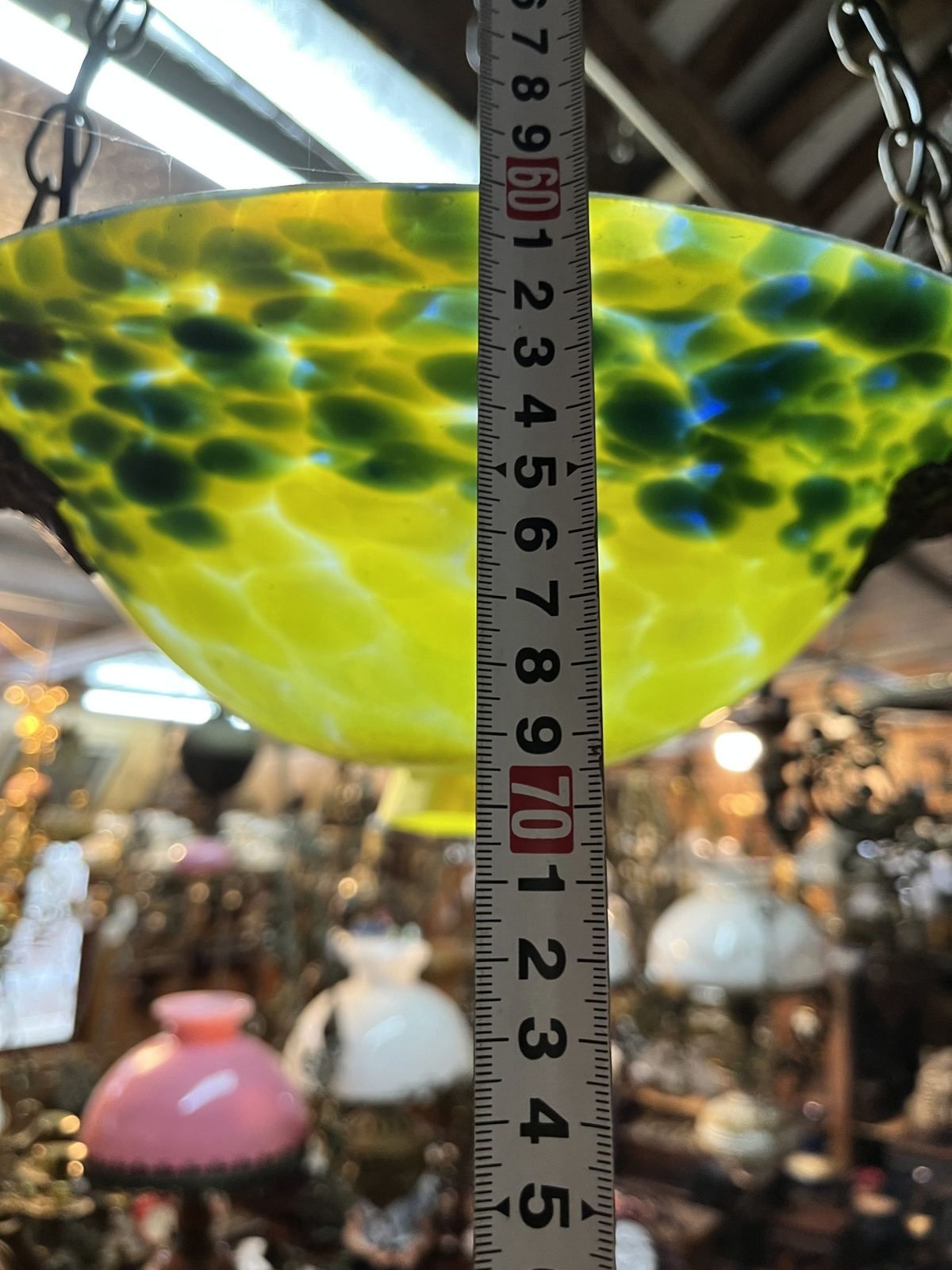 Đèn chao đá Pháp, đường kính chao 35cm – ảnh 4