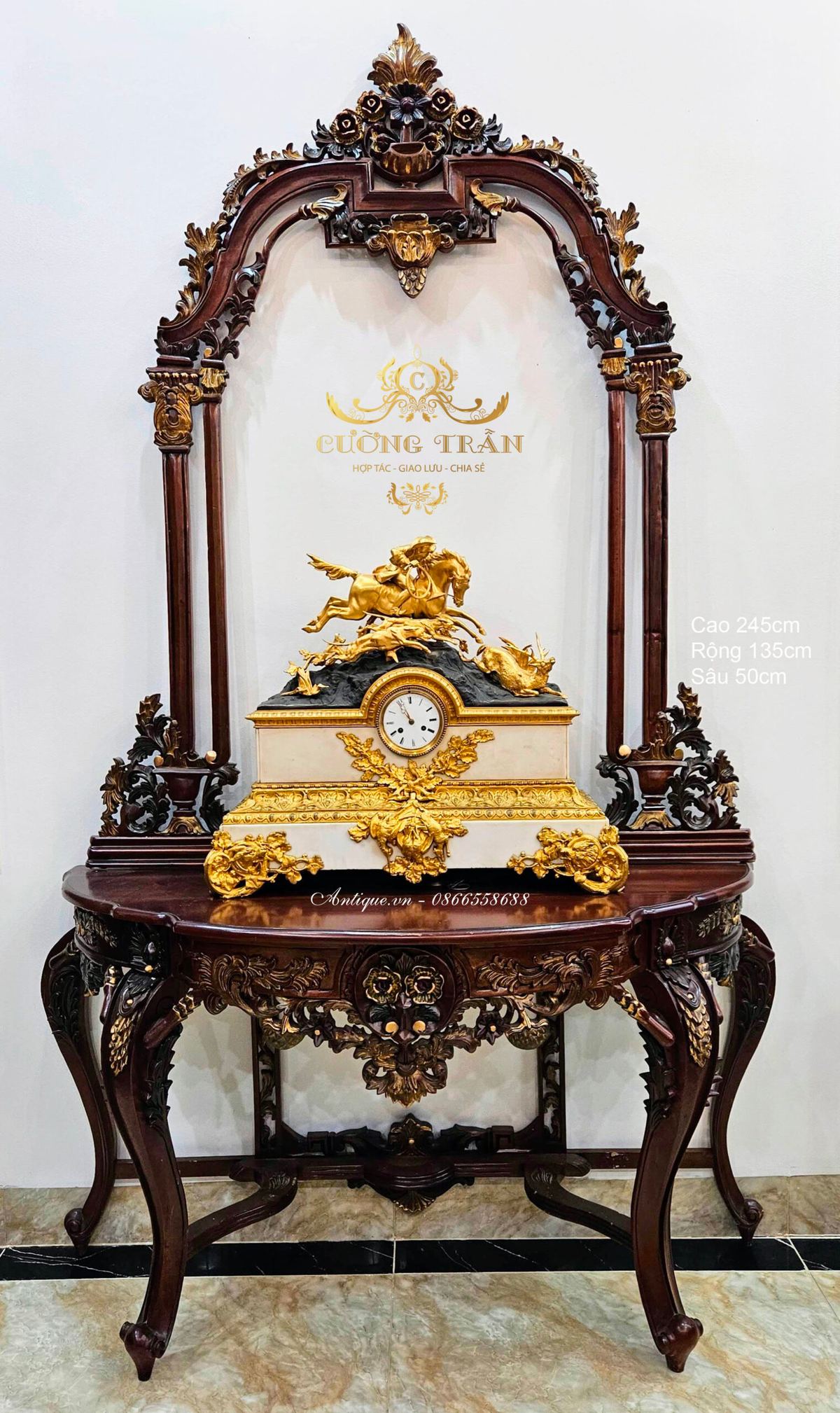Bộ bàn gương gỗ – ảnh 1