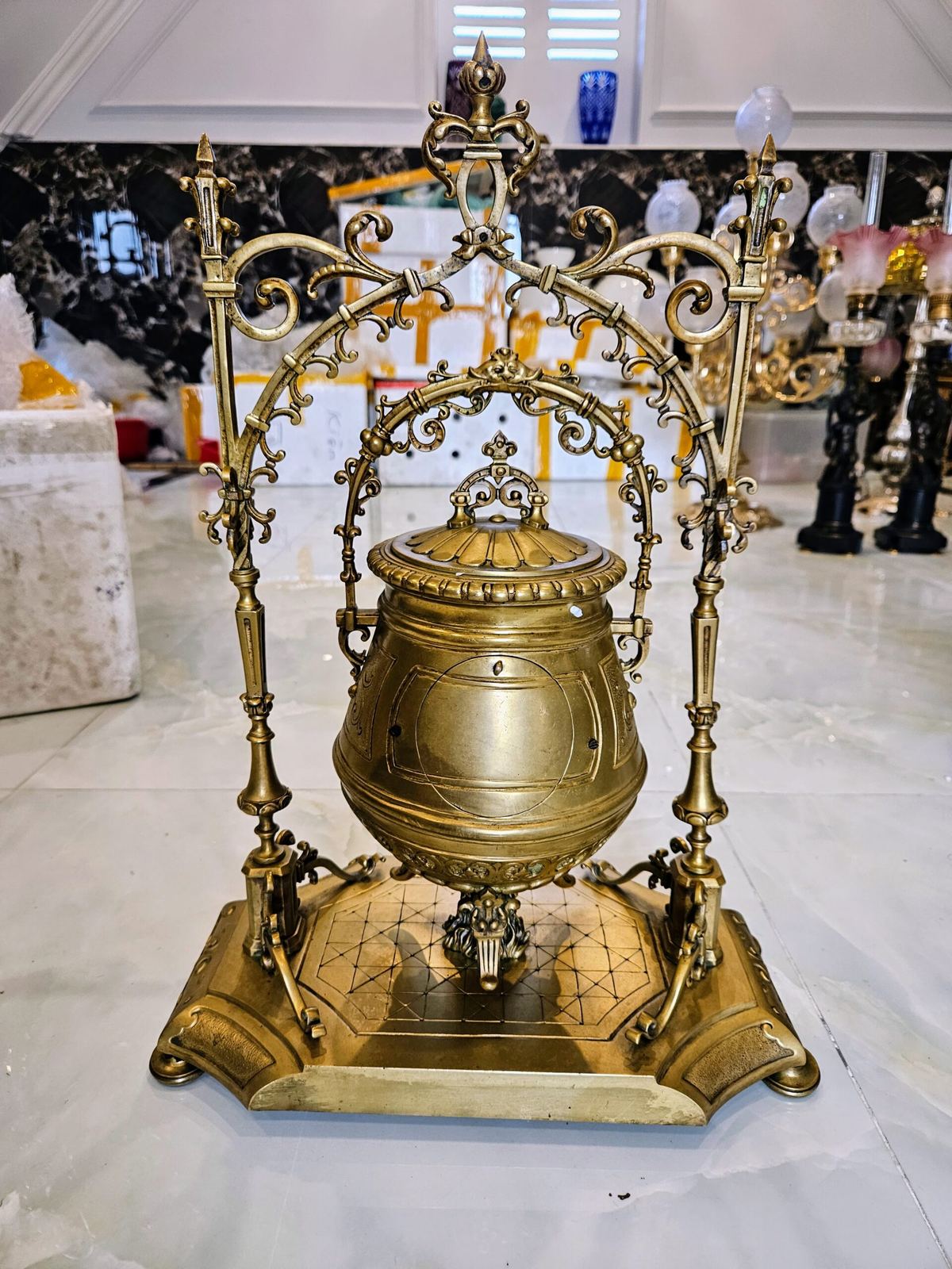 Một chiếc đồng hồ để bàn rất độc đáo, cao 50cm – ảnh 6