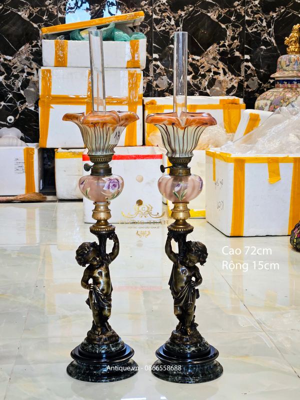 Cặp đèn dầu tượng – ảnh 1