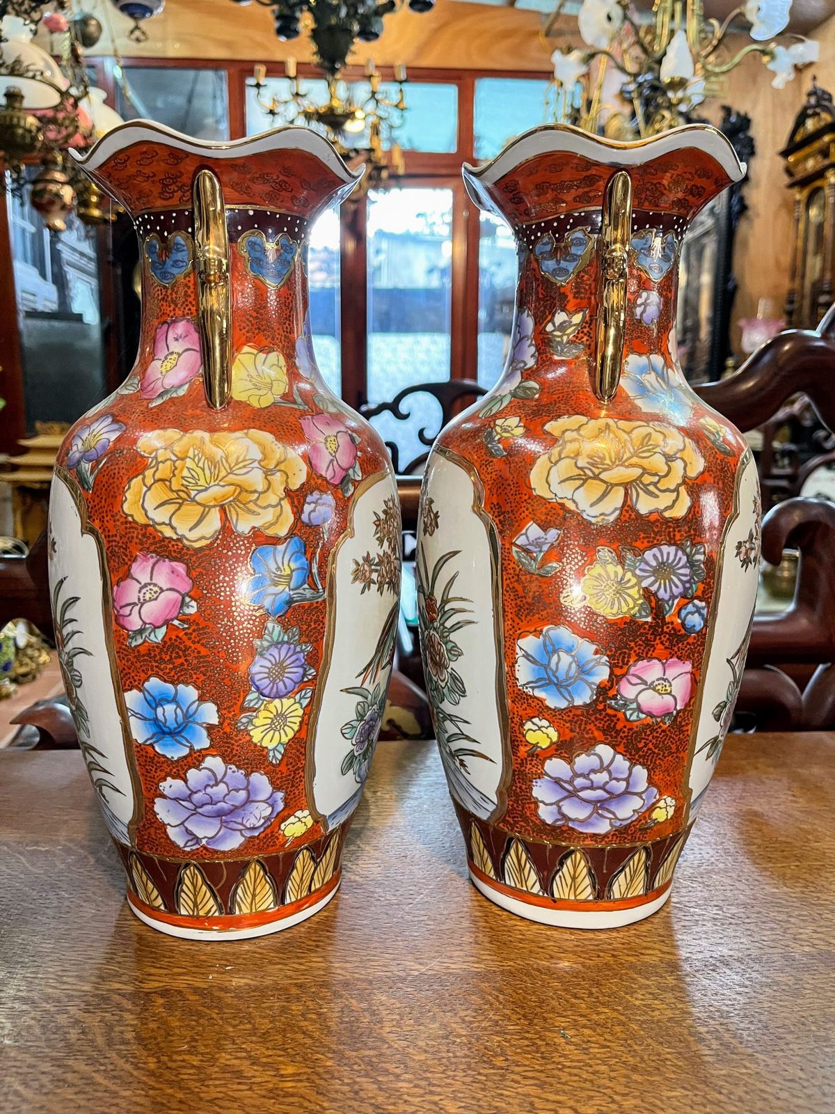 Cặp bình trung Trung Quốc, cao 36cm – ảnh 2