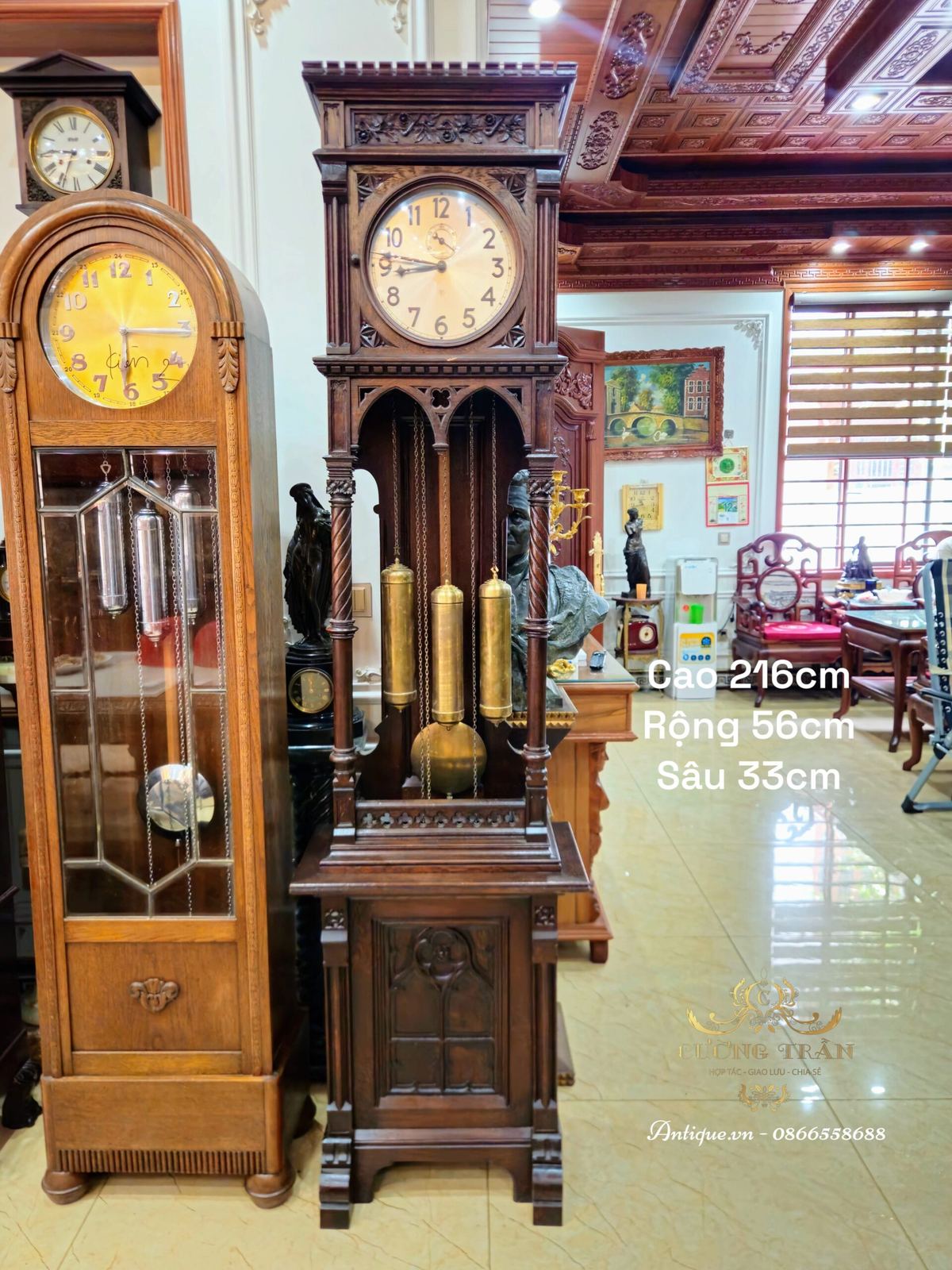 Đồng hồ cây Đức, cao 216cm – ảnh 1