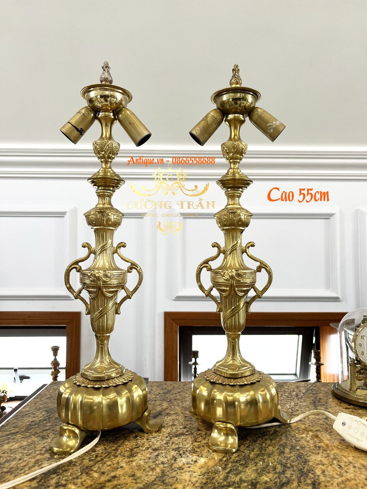 Cặp chân đèn tiffani, cao 55cm – ảnh 1