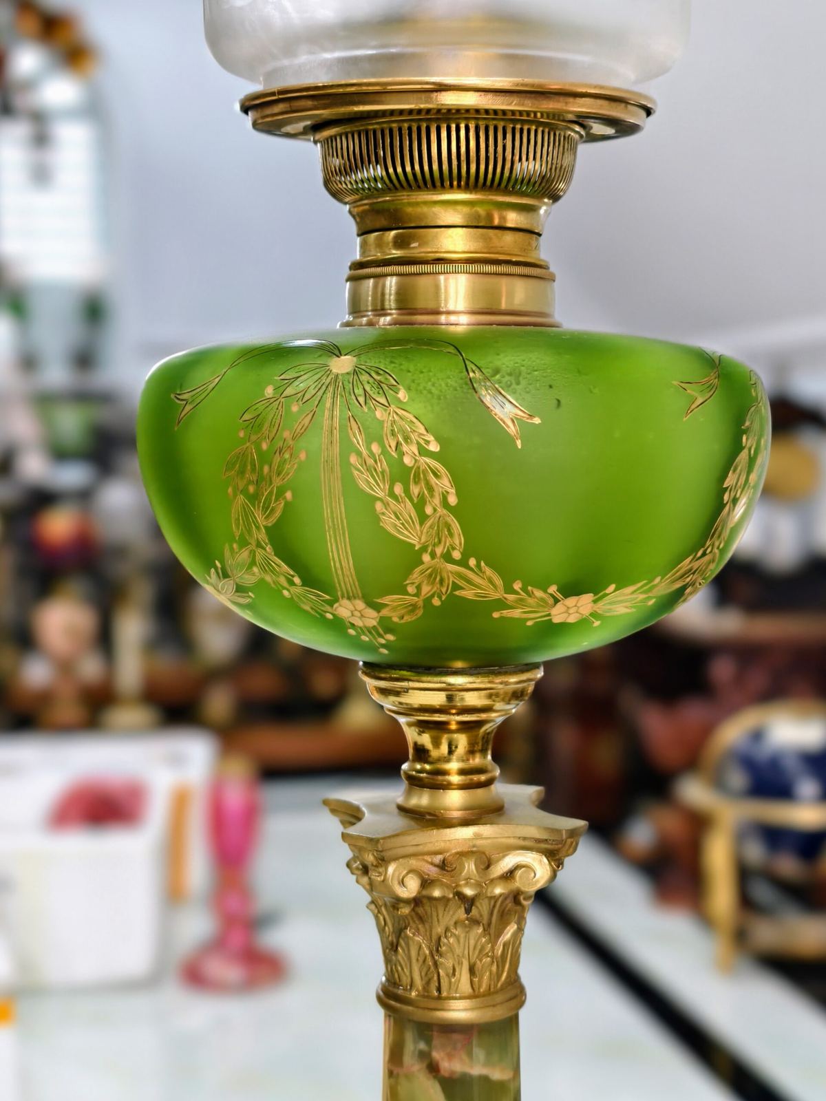Đèn dầu Pháp, cao 107cm – ảnh 4