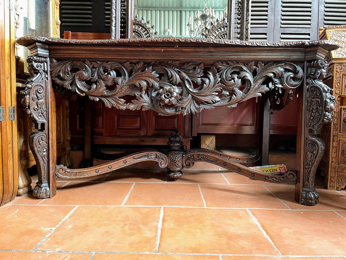 Bộ bàn gương Pháp, cao 80cm – ảnh 2