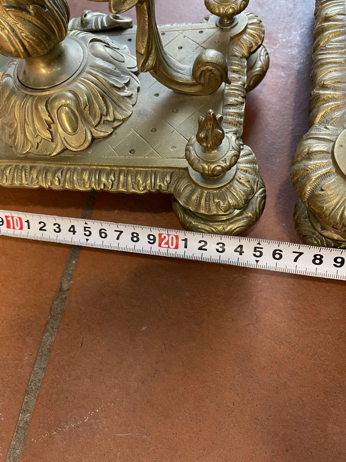 Bộ đồng hồ chân nến Pháp, cao 70cm – ảnh 10
