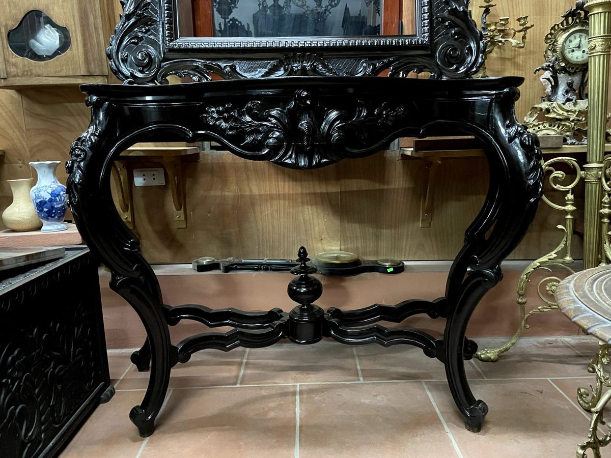 Gương và bàn trang điểm gỗ – ảnh 6