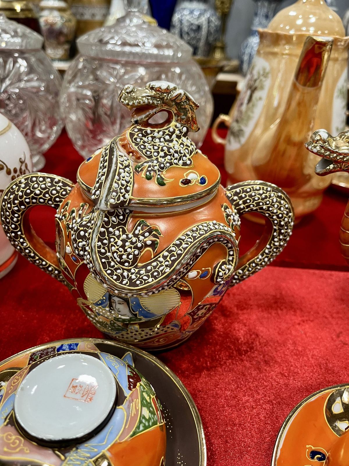 Bộ ấm trà Satsuma Nhật Bản – ảnh 2