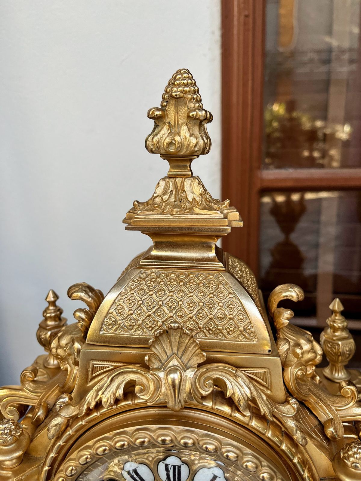 Bộ đồng hồ chân nến Pháp, cao 47cm – ảnh 4