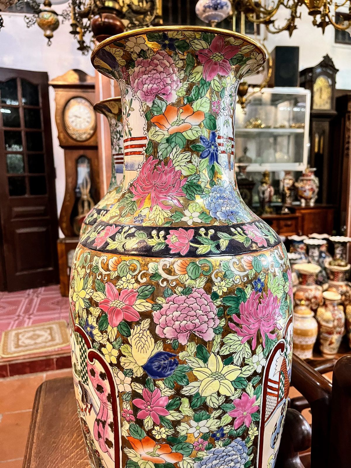 Cặp bình sứ Trung Trung Quốc, cao 62.5cm – ảnh 6