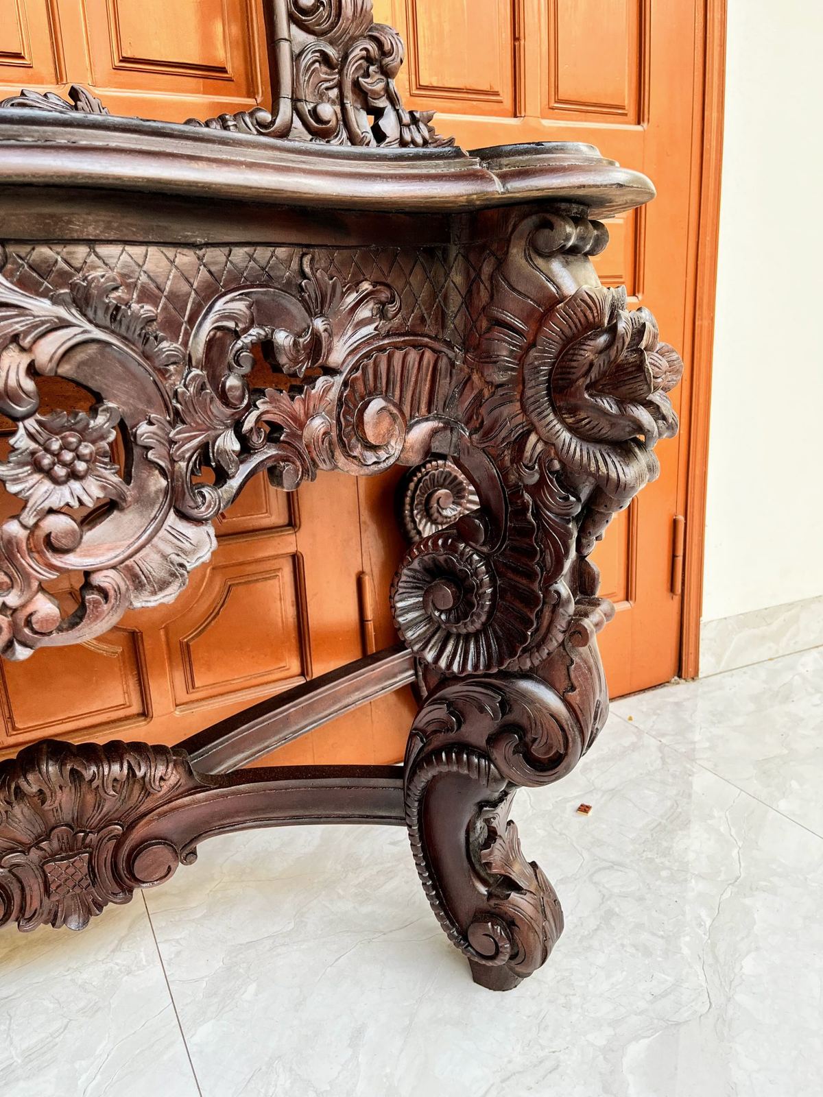 Bộ bàn gương gỗ Pháp – ảnh 4