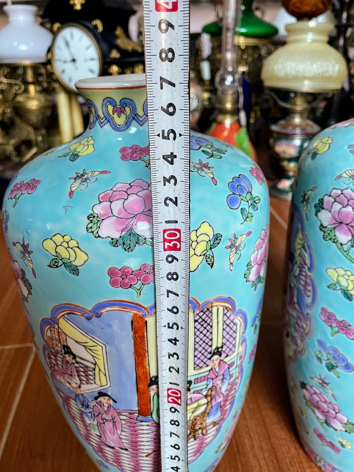 Cặp bình sứ Trung Trung Quốc, cao 37cm – ảnh 3