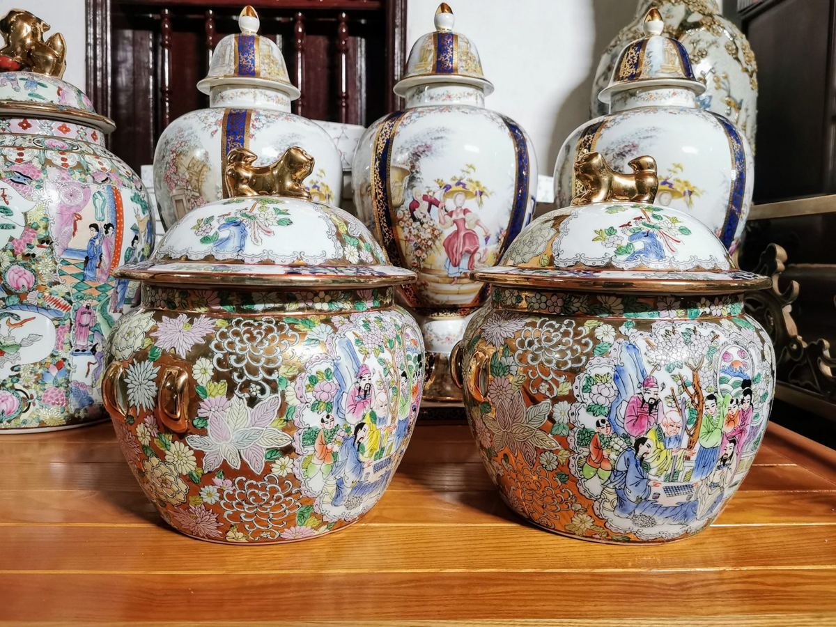 Cặp hũ sứ tàu – ảnh 1