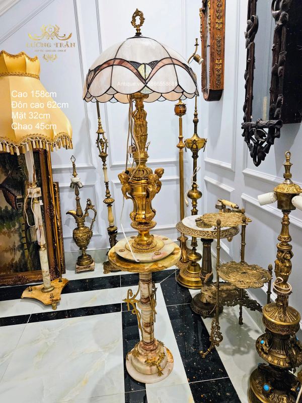 Đèn tiffani Pháp, cao 62cm – ảnh 1