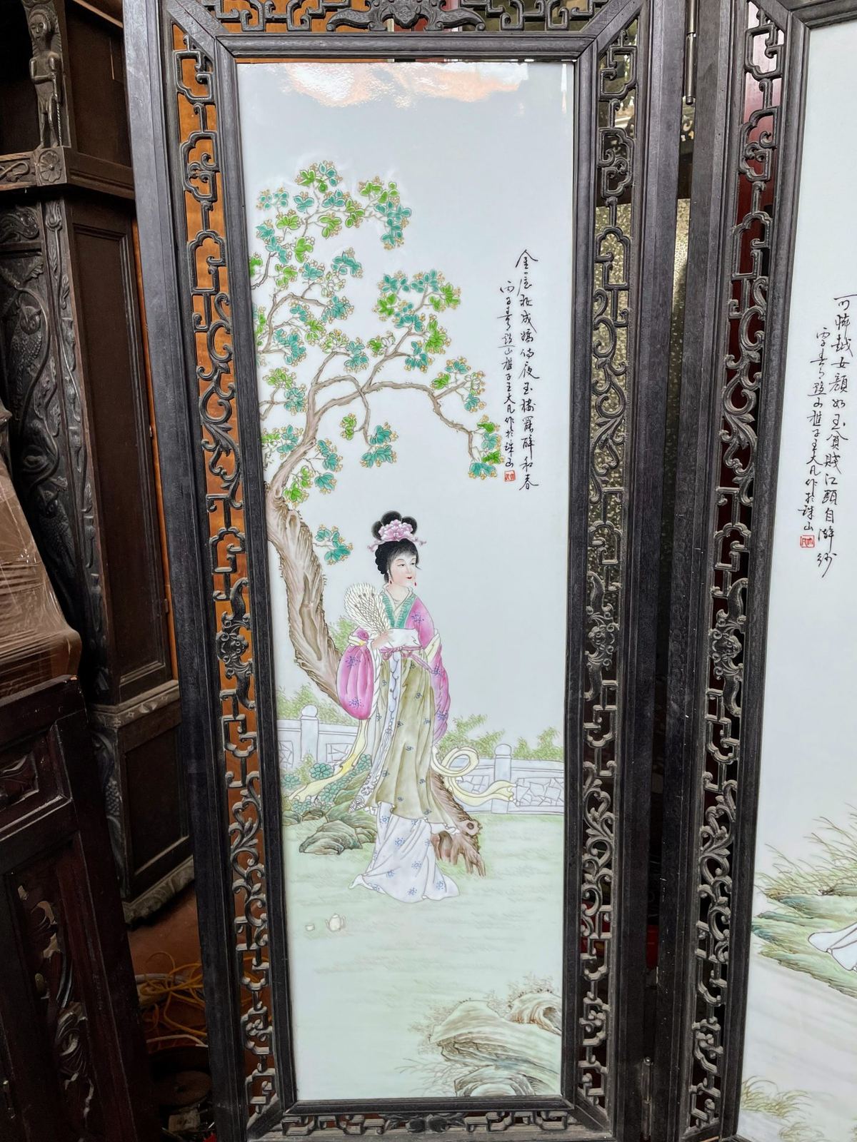 Bình phong tranh sứ – ảnh 2