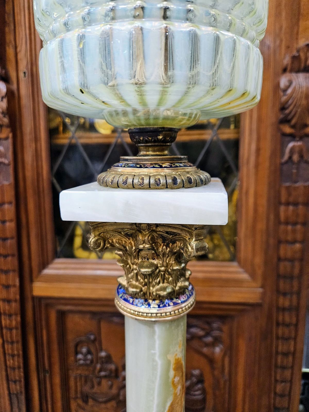 Đèn dầu Pháp, cao 104cm – ảnh 6