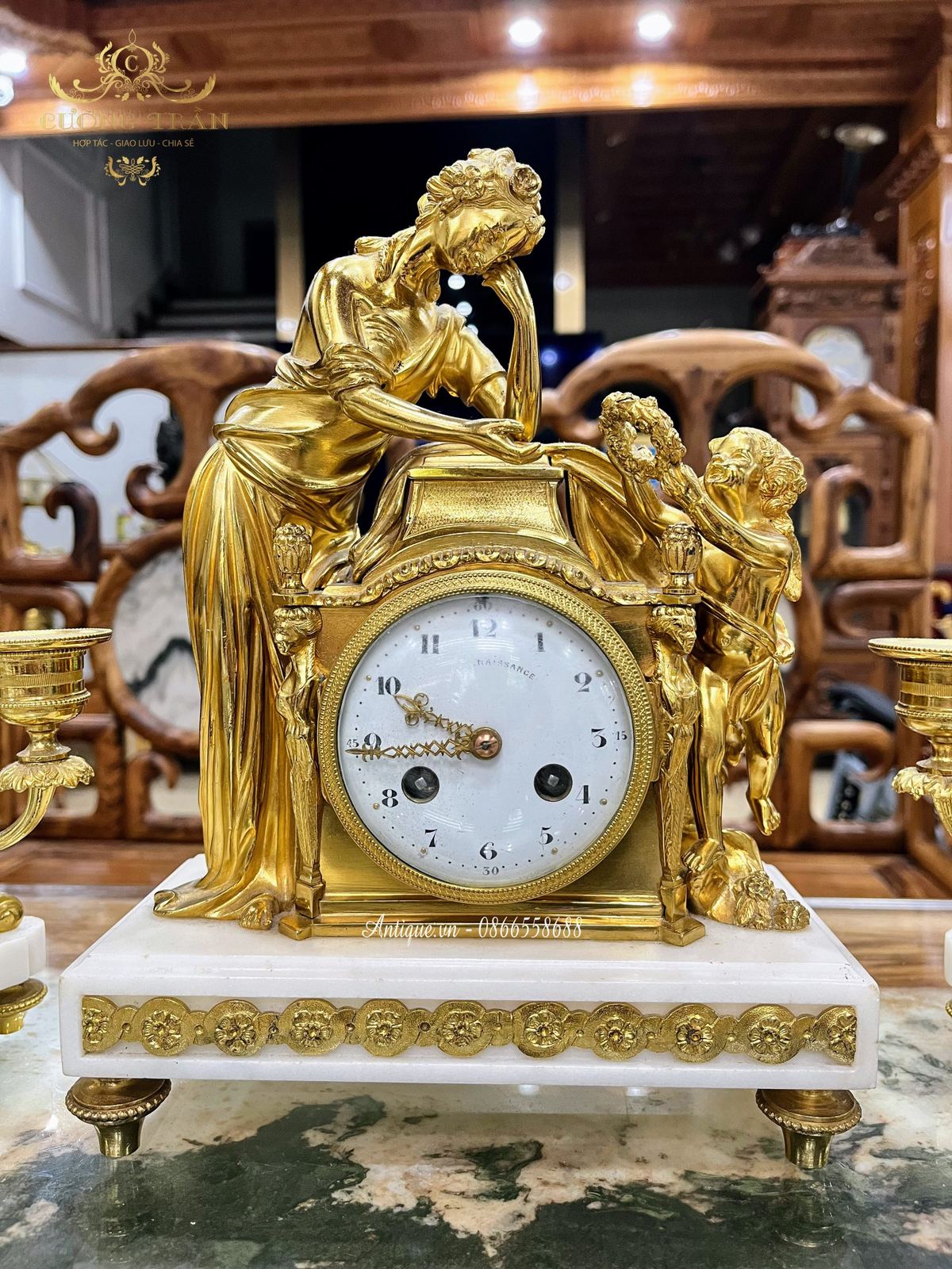 Bộ đồng hồ chân nến nhỏ – ảnh 2