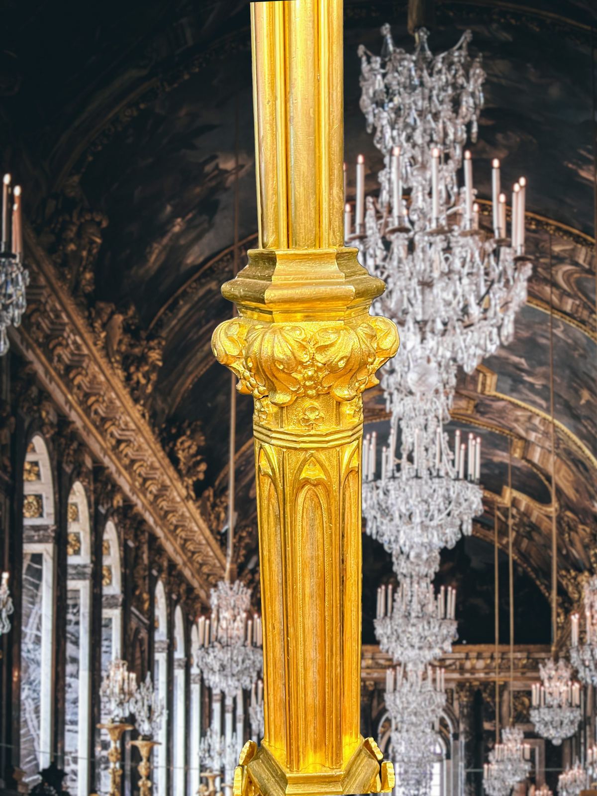 Đèn dầu Pháp, cao 146cm – ảnh 4