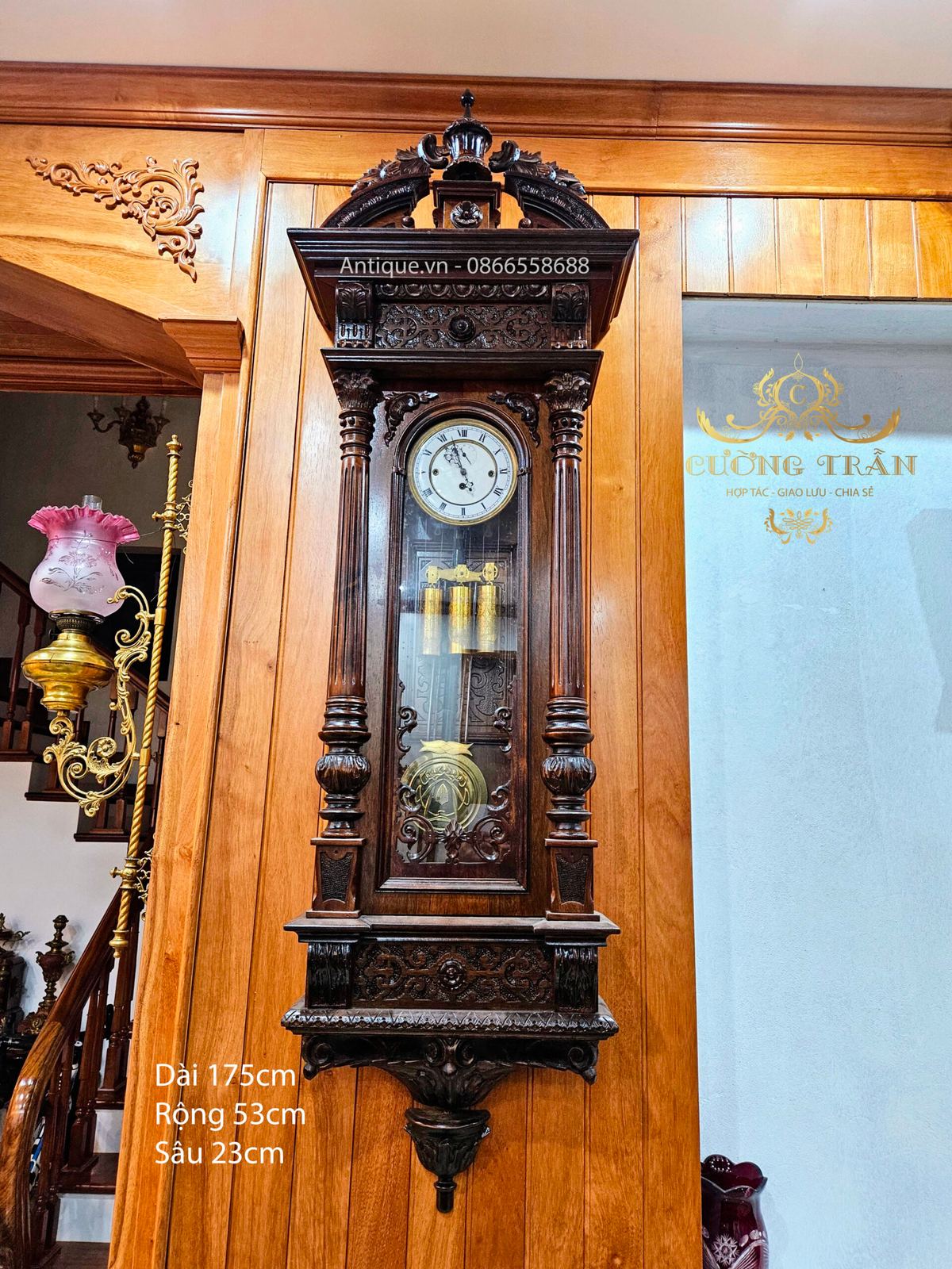 Đồng hồ treo tường GB Đức, dài 175cm – ảnh 1