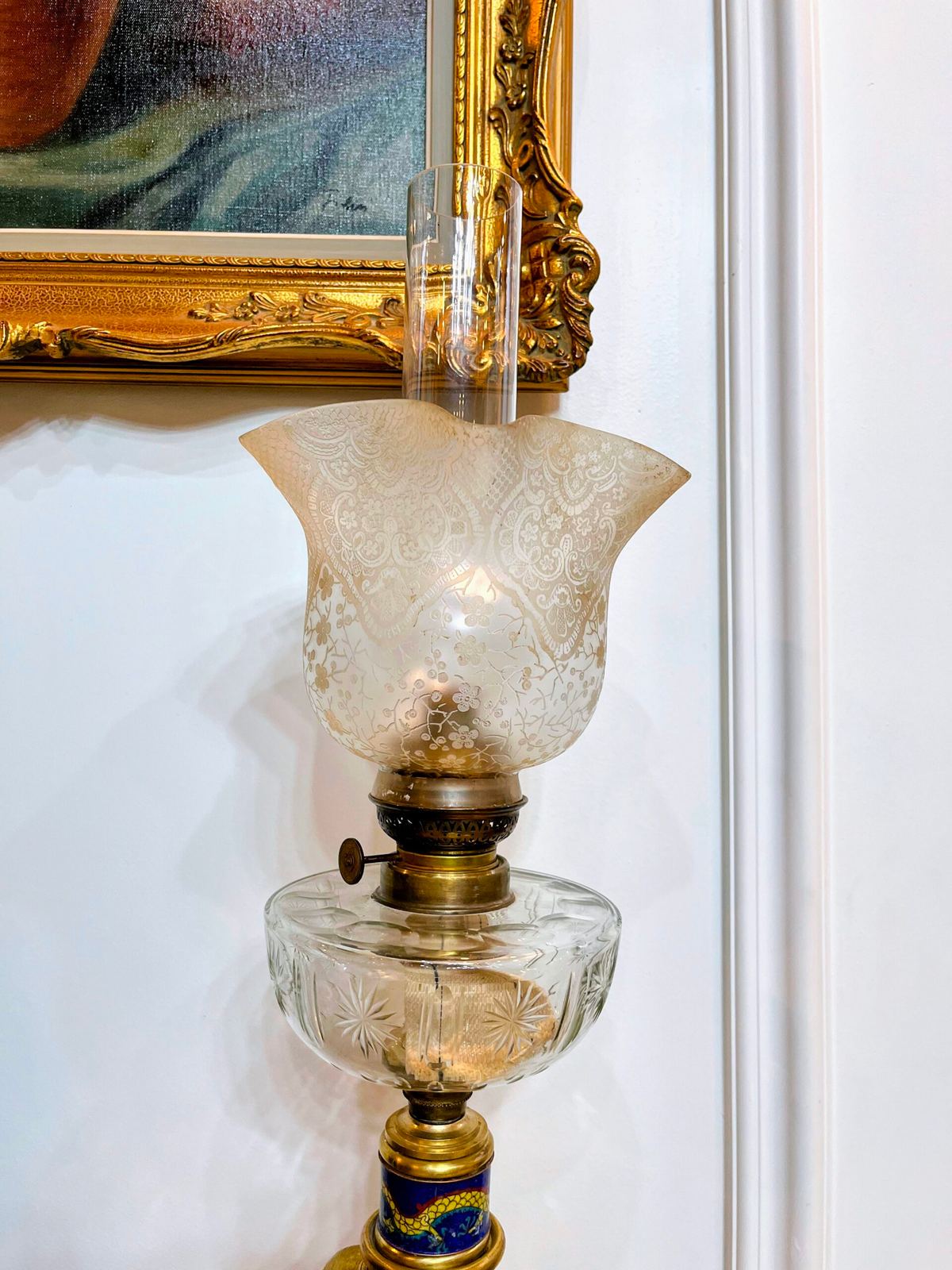 Đèn dầu tượng, cao 73cm – ảnh 2