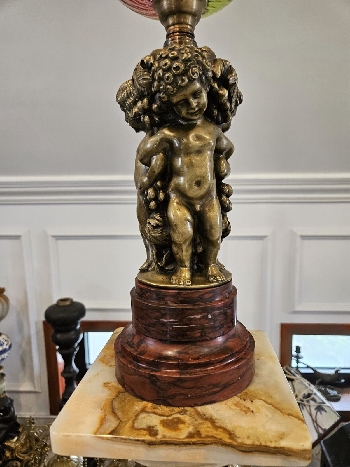 Đèn dầu tượng, cao 74cm – ảnh 5
