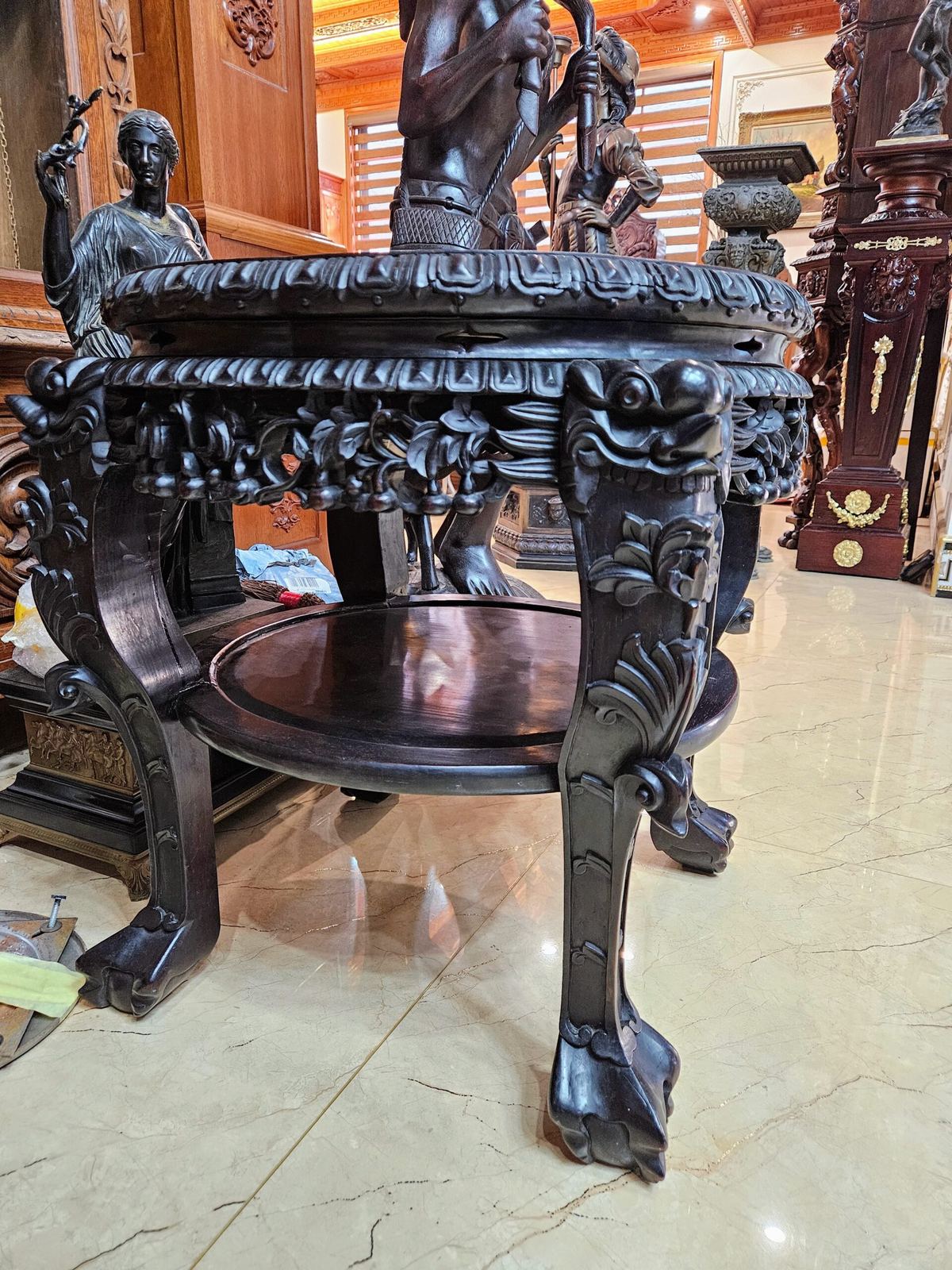 Đôn gỗ trắc – ảnh 2