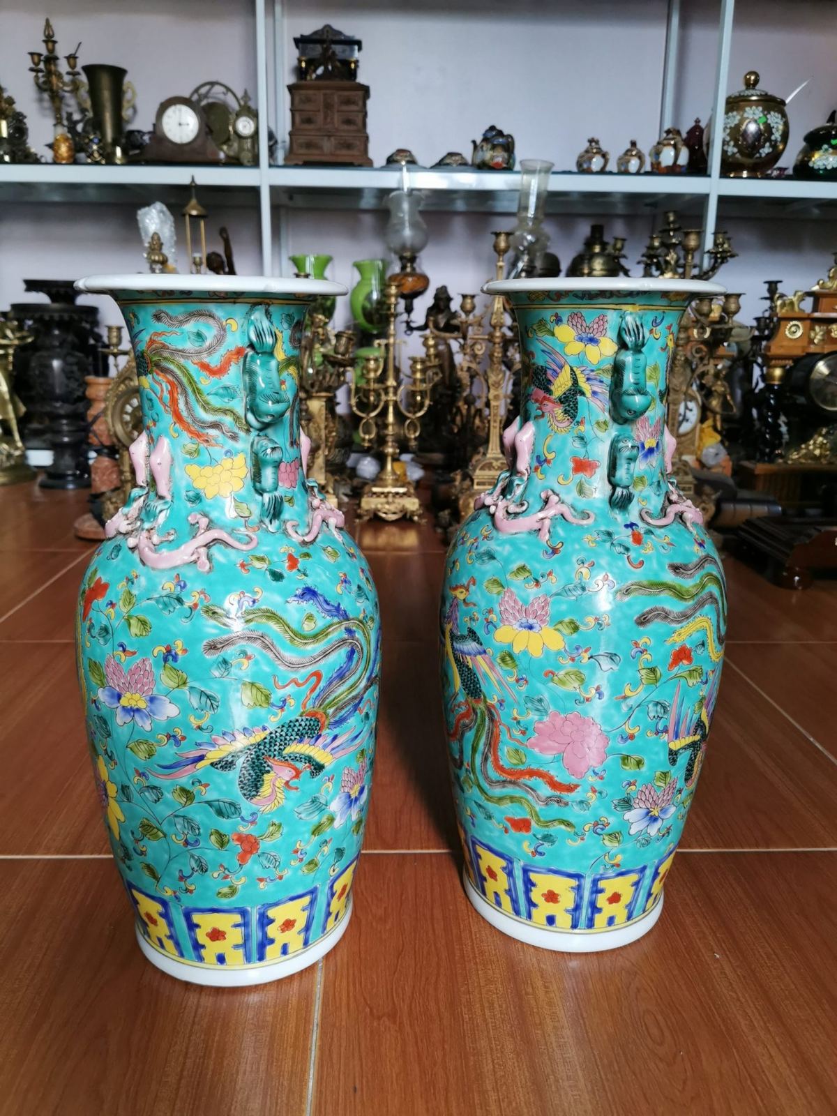 Đôi Bình Sứ Tàu Xanh – ảnh 2
