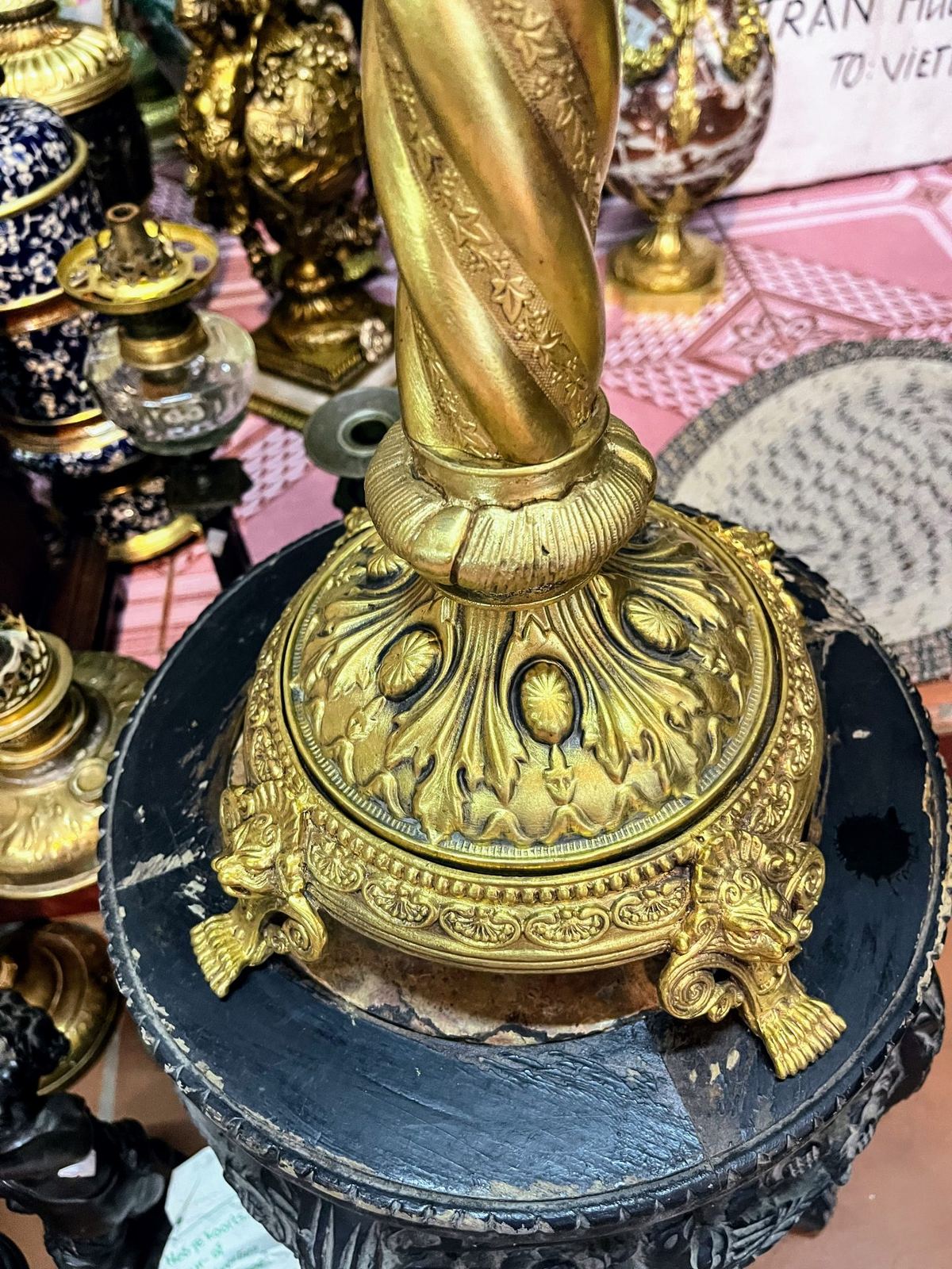 Đèn dầu Pháp, cao 112cm – ảnh 4