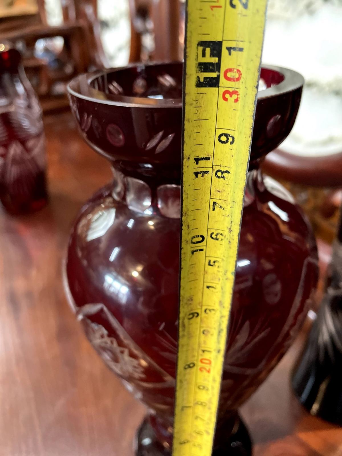 Bình hoa pha lê Séc, cao 29.5cm – ảnh 4