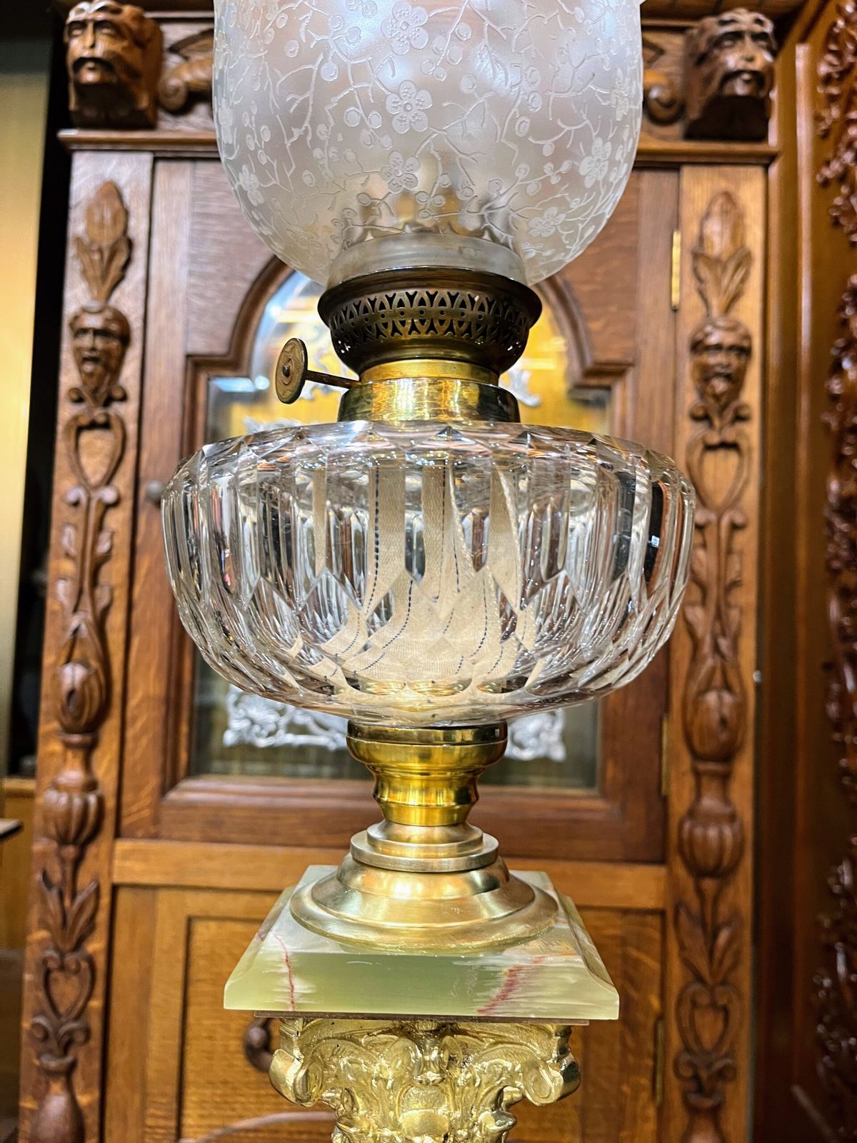 Đèn dầu Pháp, cao 115cm – ảnh 4