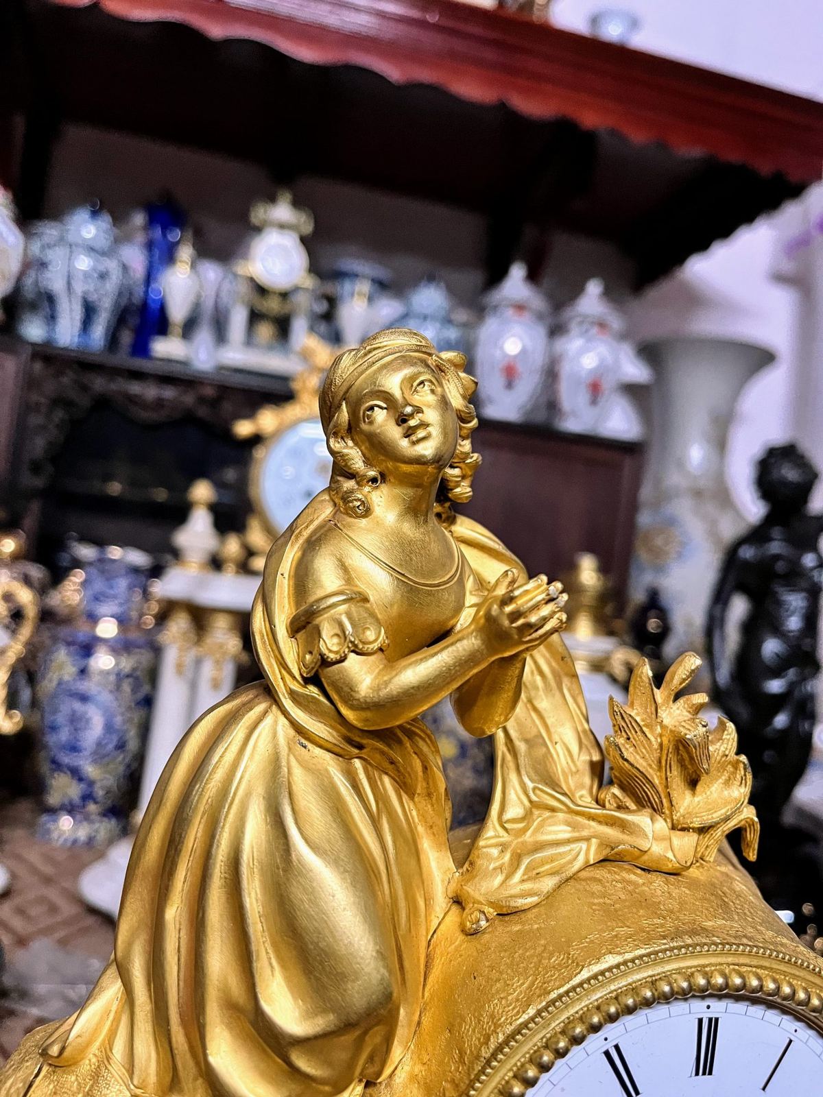Đồng hồ tượng Pháp, cao 40cm – ảnh 3