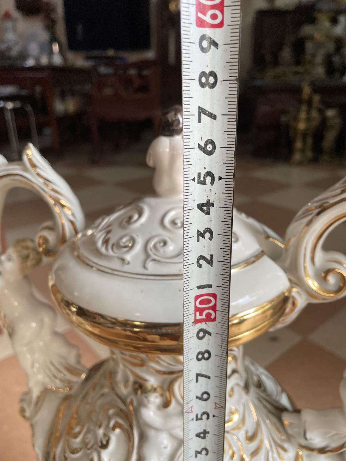 Bình sứ Italy hãng Capodimonte, cao 57cm – ảnh 6