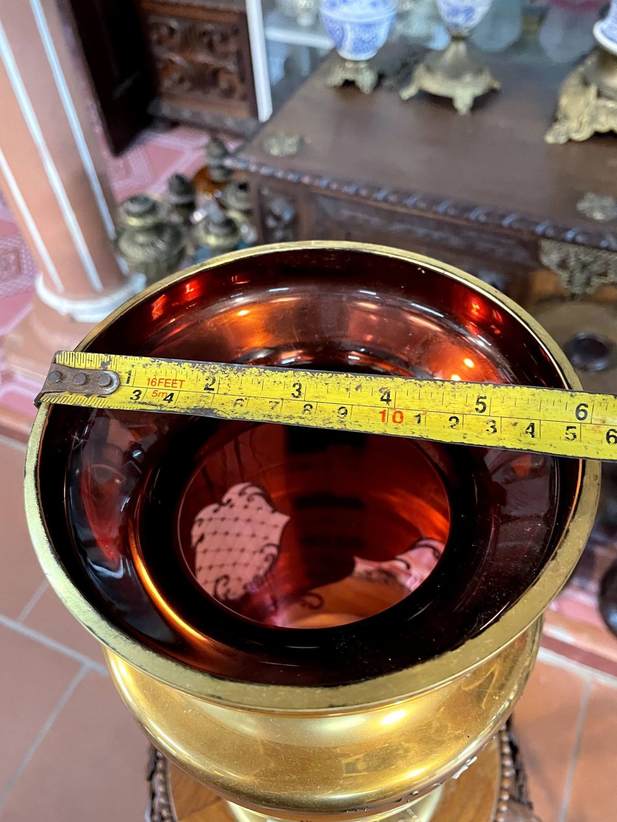 Bình hoa pha lê Séc, cao 41cm – ảnh 4