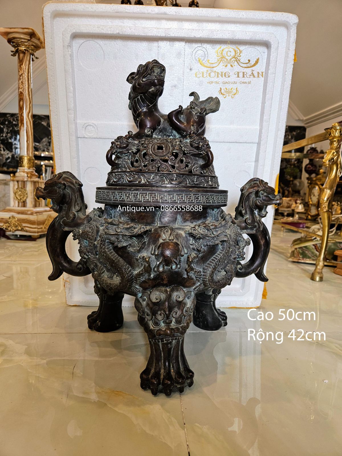 Đỉnh đồng, cao 50cm – ảnh 1