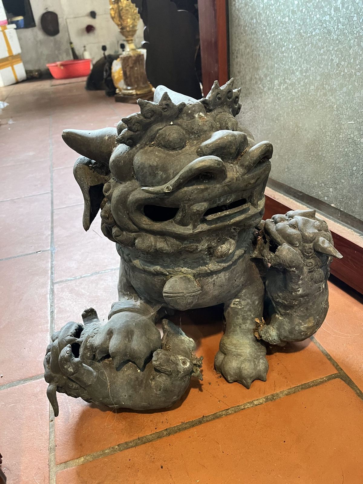 Cặp nghê đồng, cao 41cm – ảnh 4