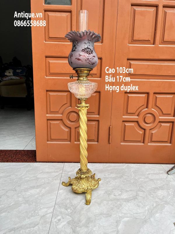 Đèn dầu bàn Pháp, cao 103cm – ảnh 1
