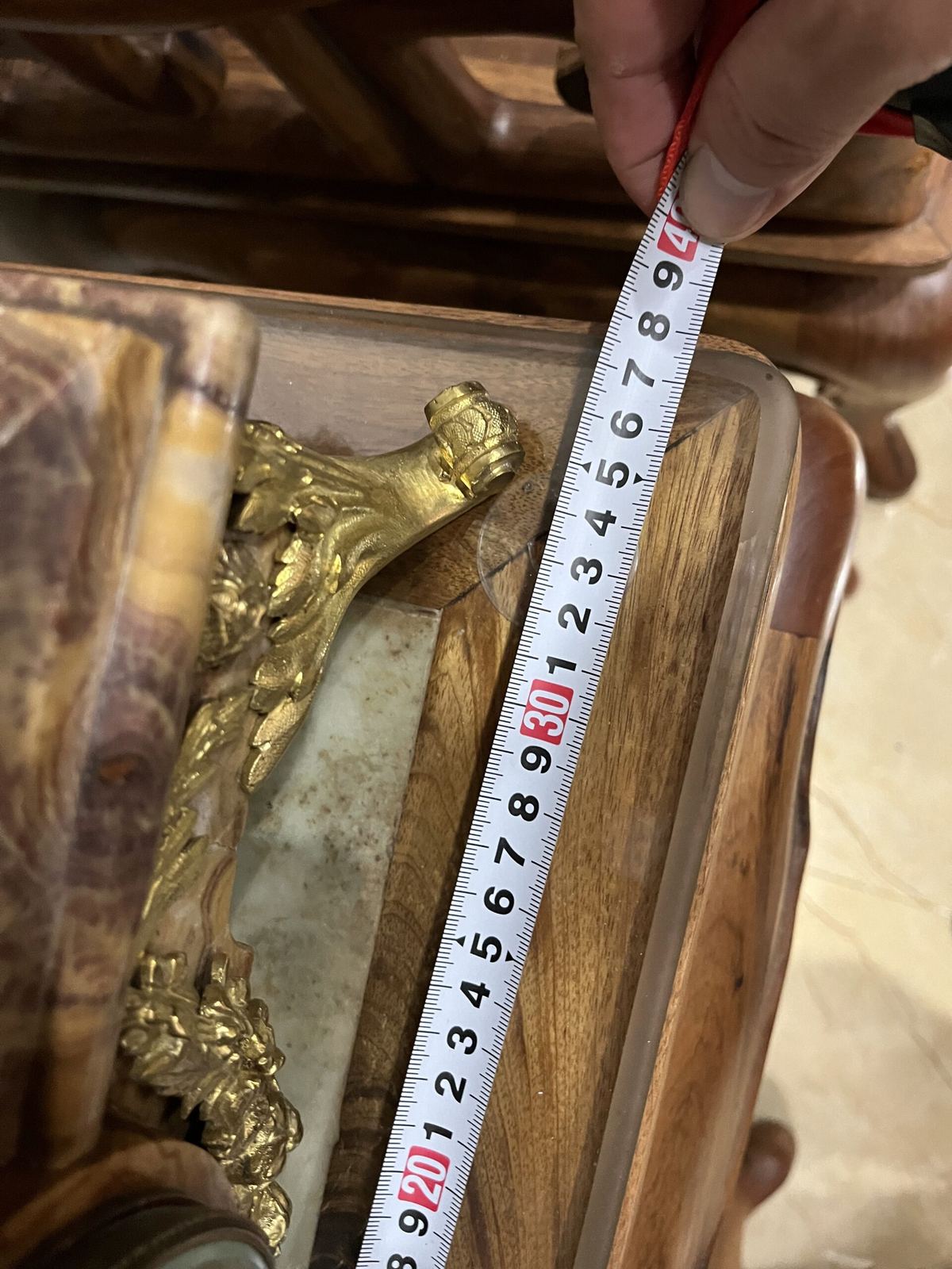 Bộ đồng hồ tượng, cao 59cm – ảnh 6