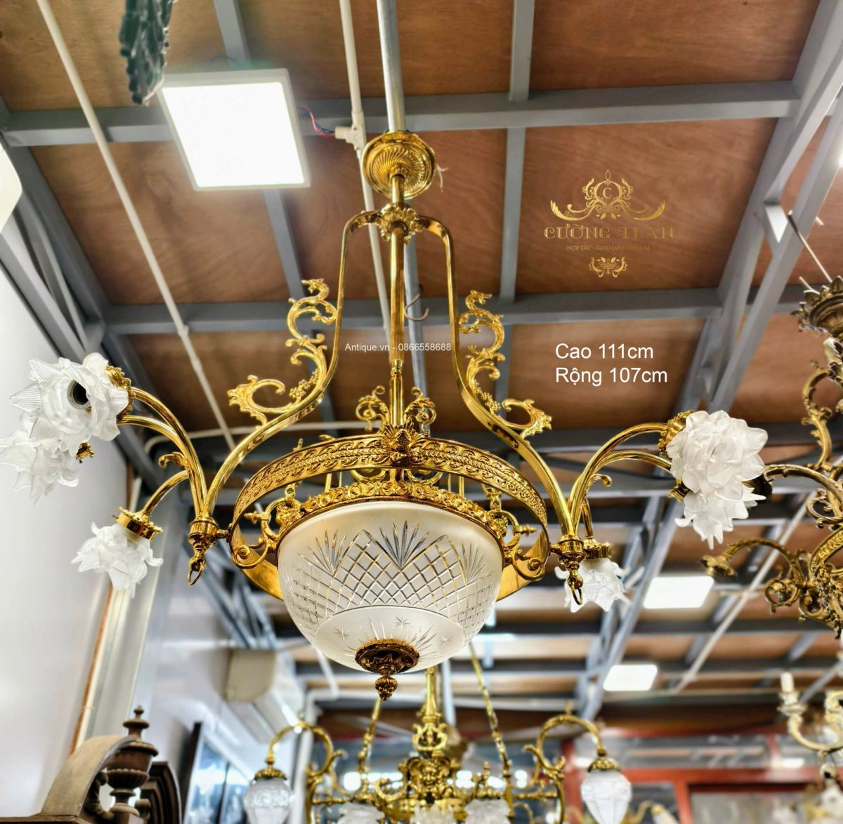 Đèn chùm Pháp, dài 111cm – ảnh 1