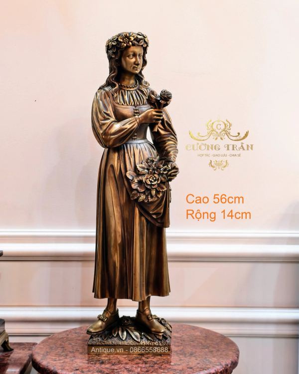Tượng đồng thiếu nữ – ảnh 1