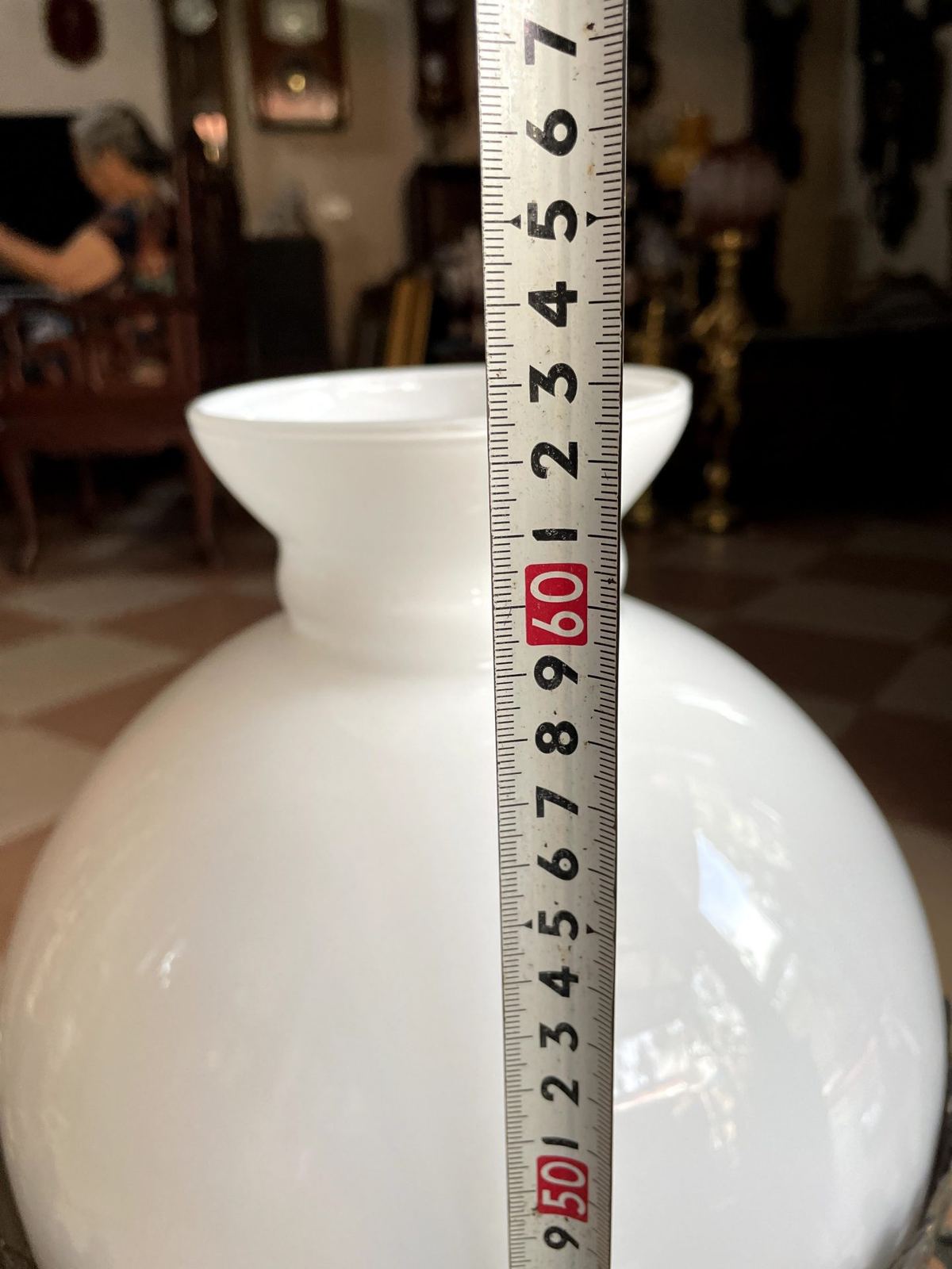 Đèn dầu để bàn Pháp, cao 63cm – ảnh 6