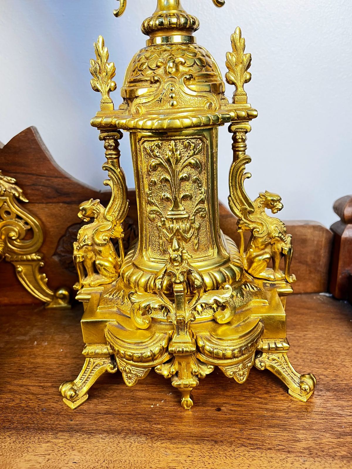 Bộ đồng hồ chân nến Pháp, cao 53cm – ảnh 7