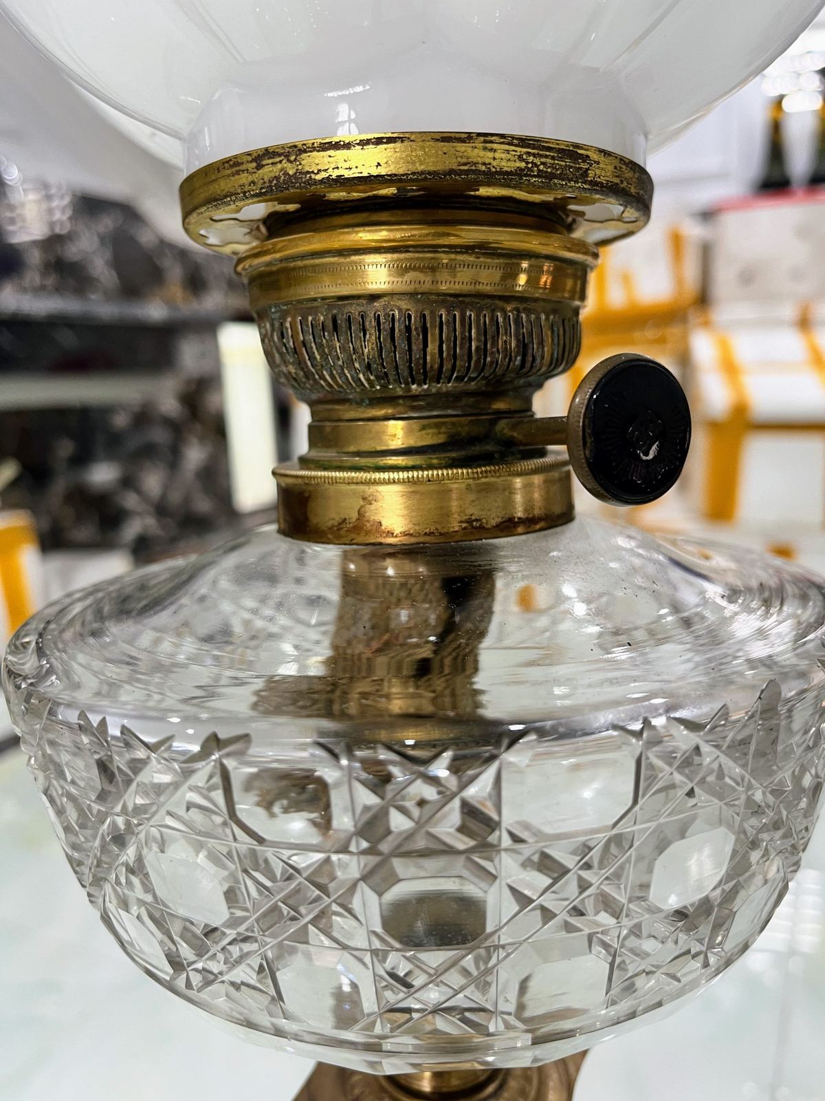 Đèn dầu Pháp, cao 88cm – ảnh 4