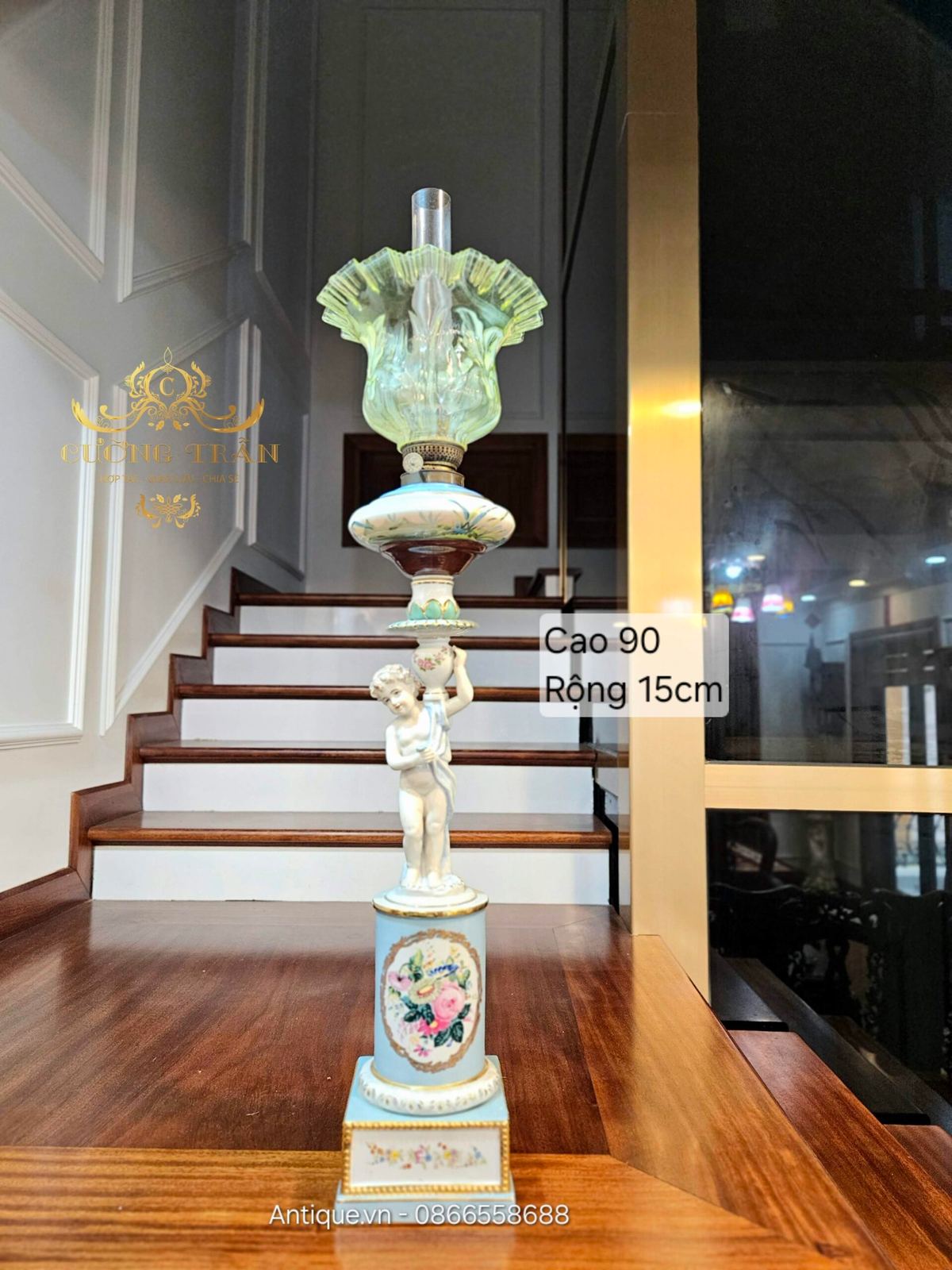 Đèn dầu tượng, cao 90cm – ảnh 1