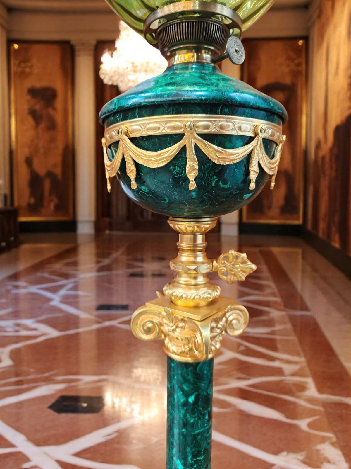 Đèn cây malachite – ảnh 3