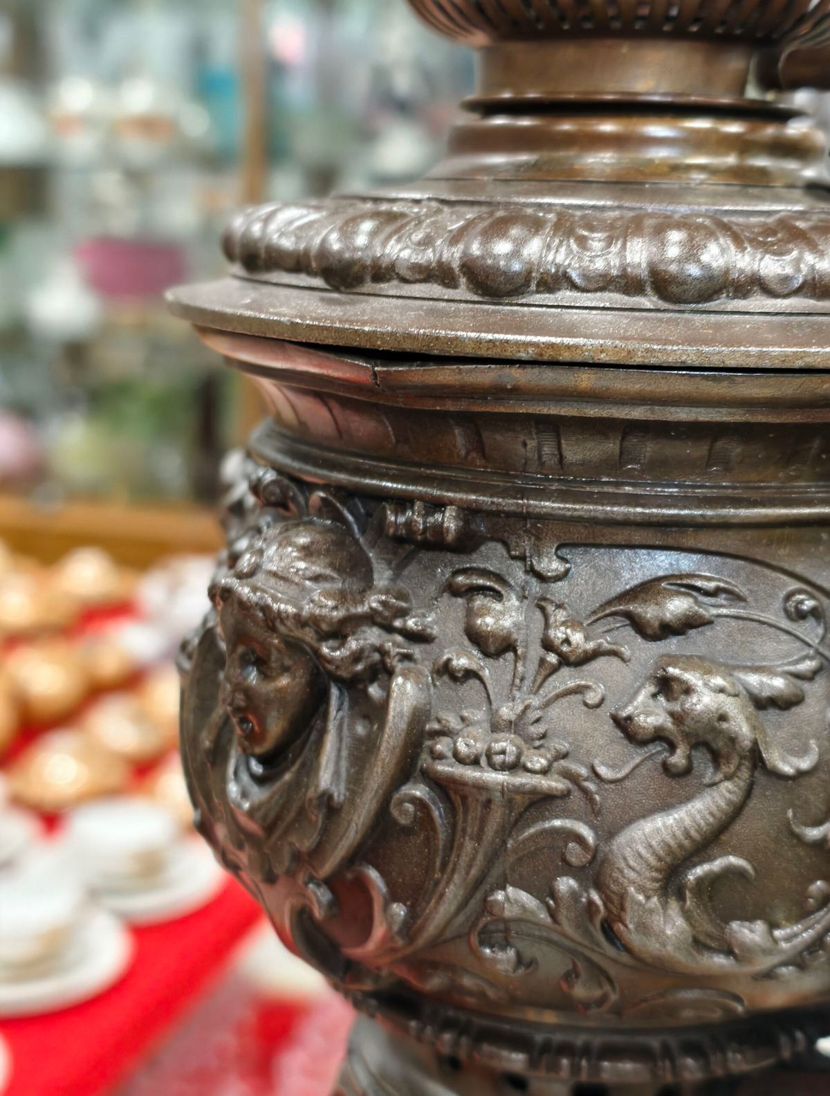 Đèn dầu Pháp, cao 69cm – ảnh 7